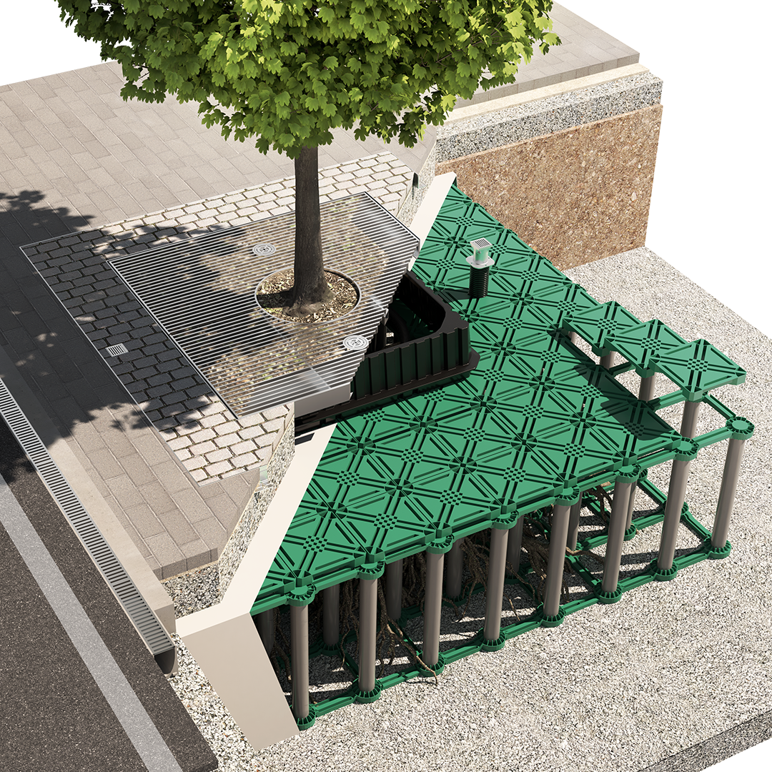 Baumpflanzung in überbauten Bereichen