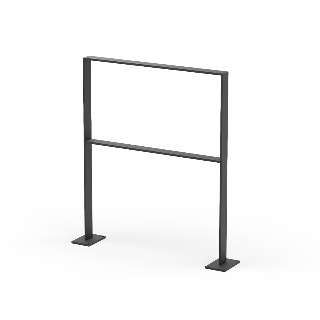 Clean Fahrradbügel mit Knieholm zum Aufschrauben