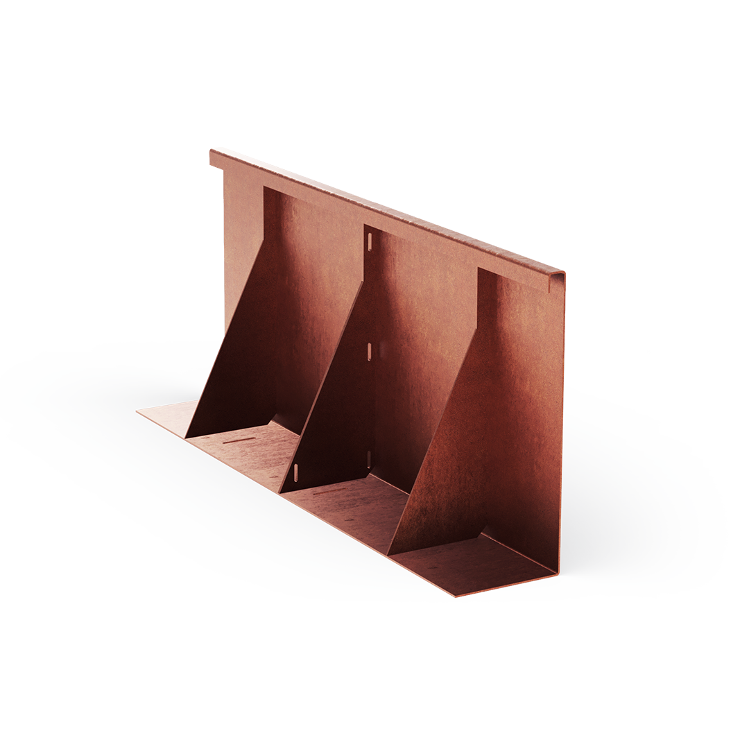 Shape Hochbeet Gestaltungsoptionen: gefaltete Oberkante