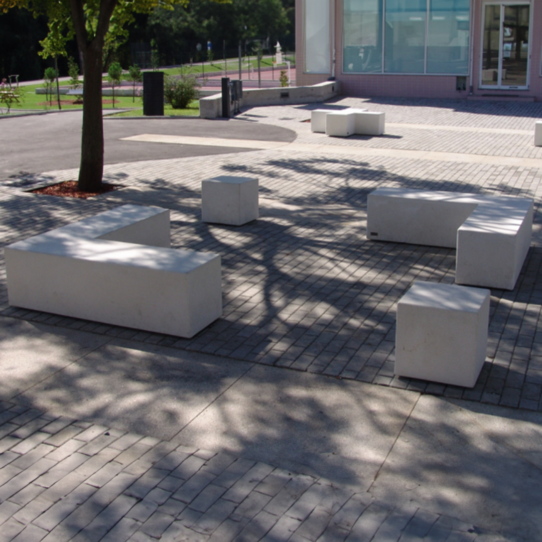 Tetris Sitzstein eckige Varianten Szene 