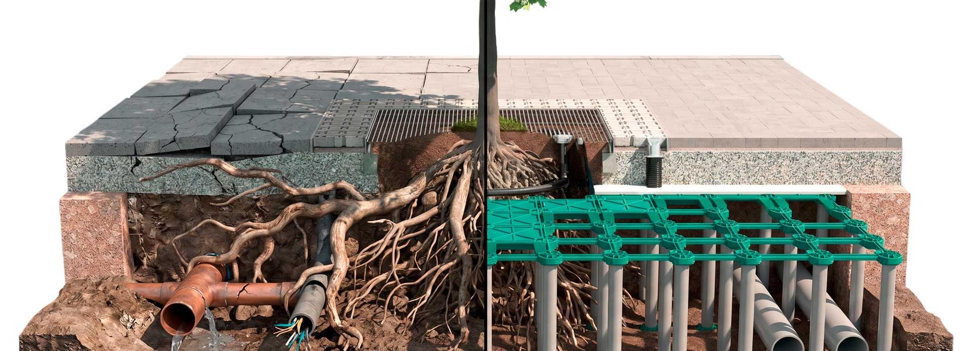 Header Wurzeln vs. Leitungen: mit und ohne Greenleaf