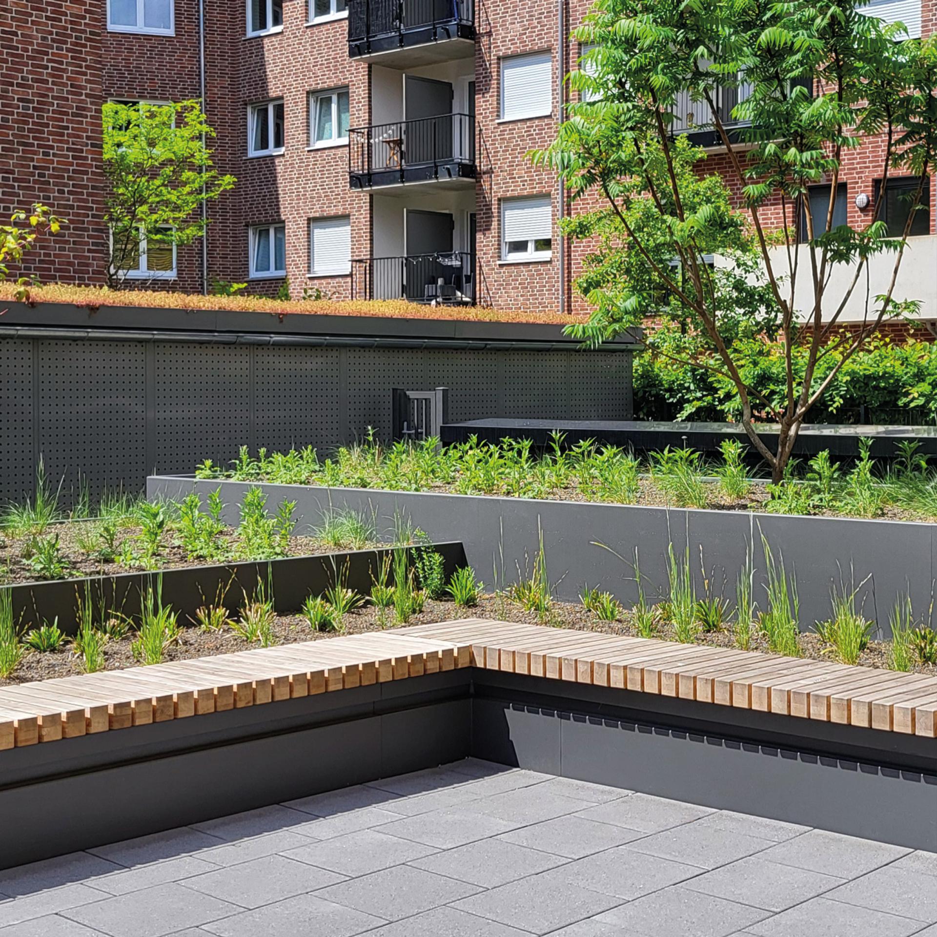 Referenz: ZDD, Düsseldorf, Shape Hochbeete