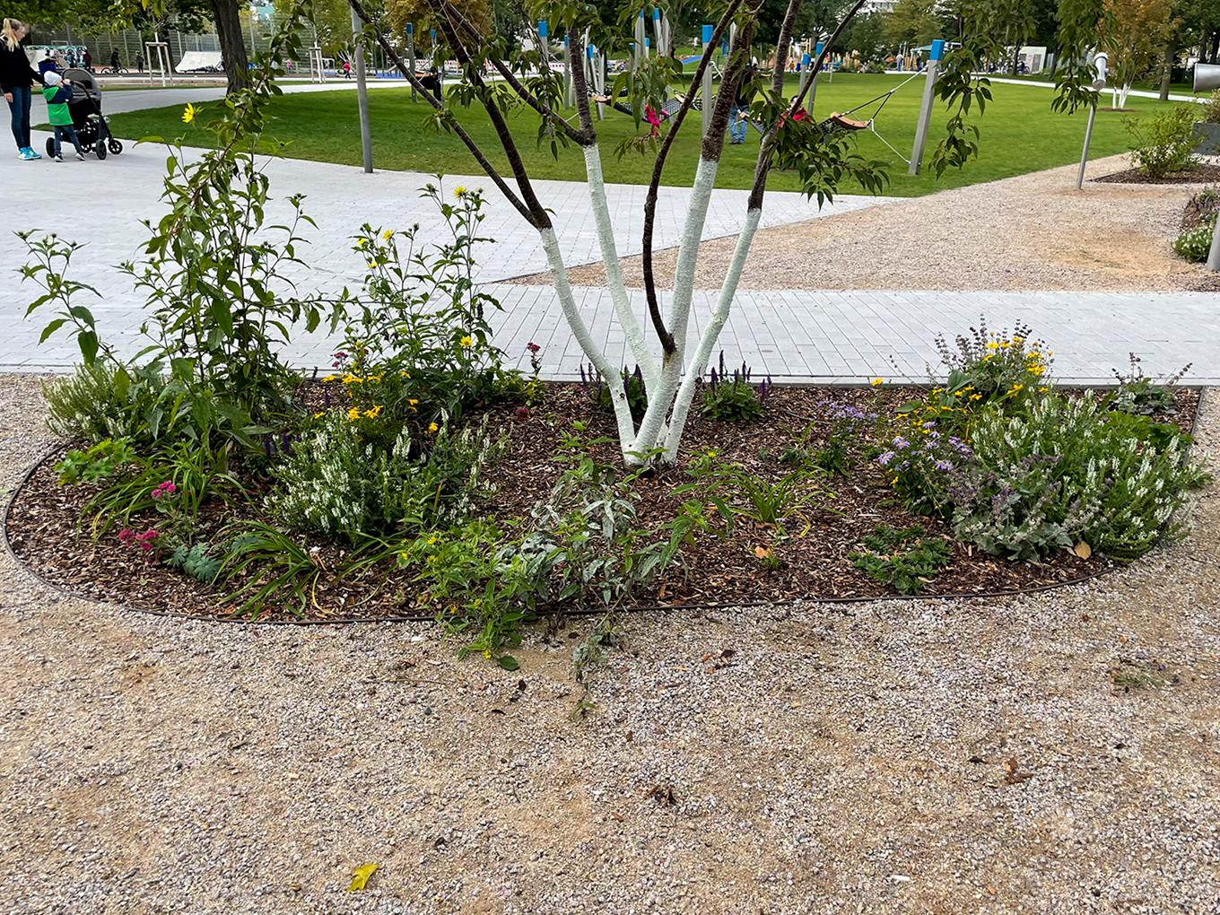 Referenz: Abenteuerspielplatz, Neustadt a. d. Weinstraße, Shape Hochbeete und Kontrast Einfassungen