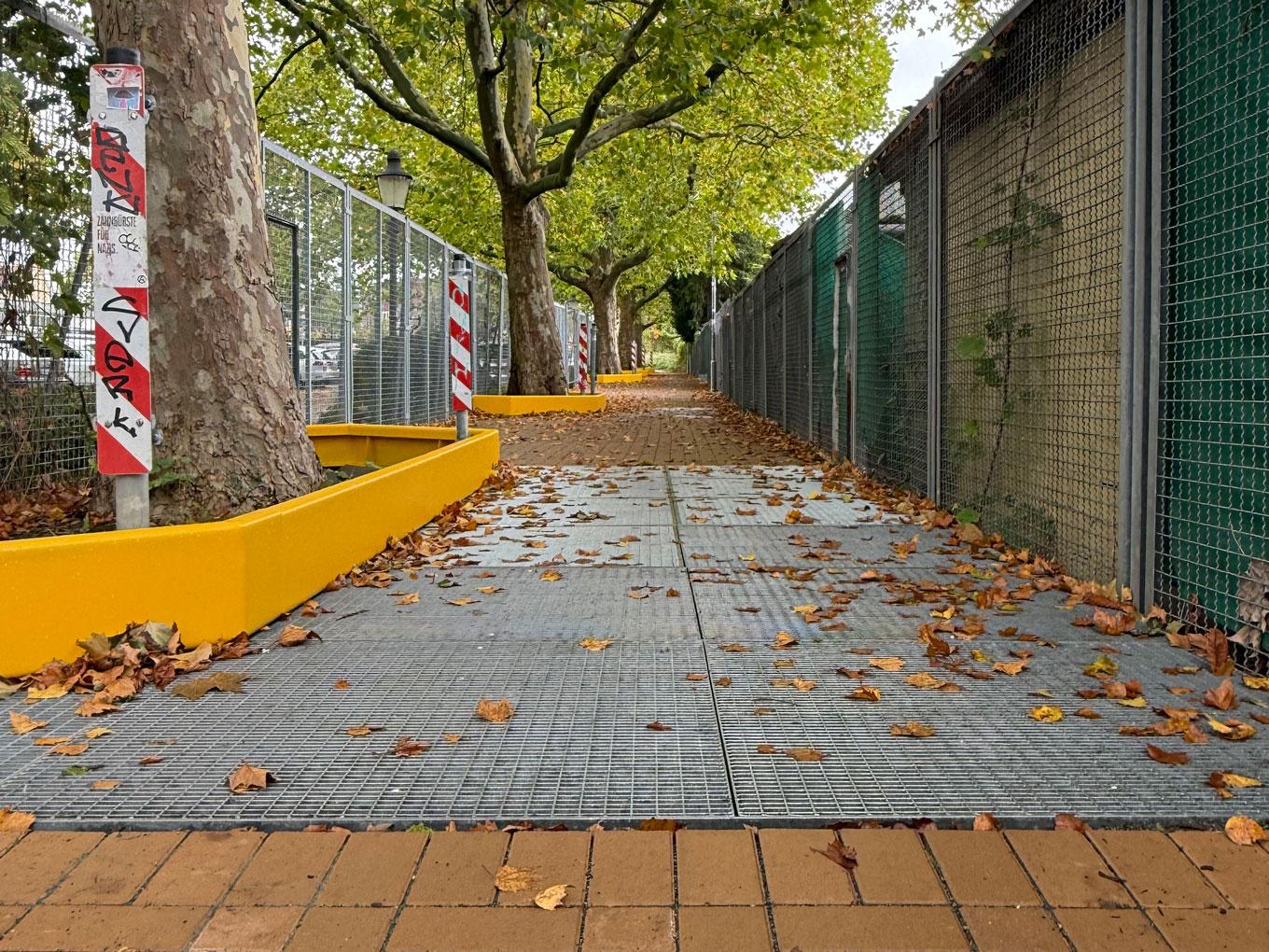 Referenz: Ringgleis, Braunschweig, Radweg mit ArborGrid Wurzelbrücke