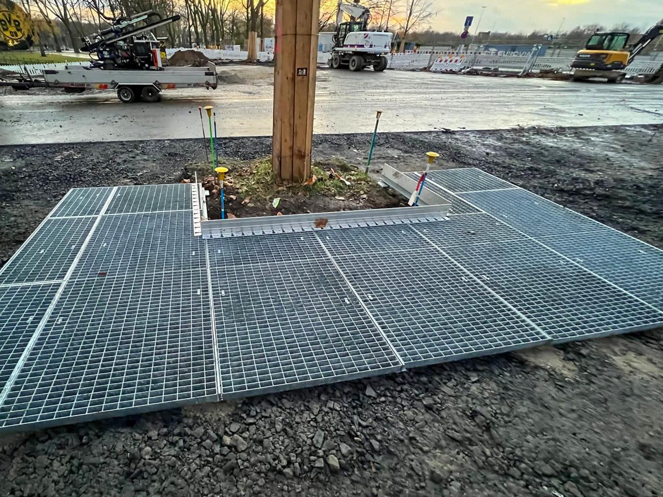 Referenz: Strobelallee, Dortmund, ArborGrid Wurzelbrücken