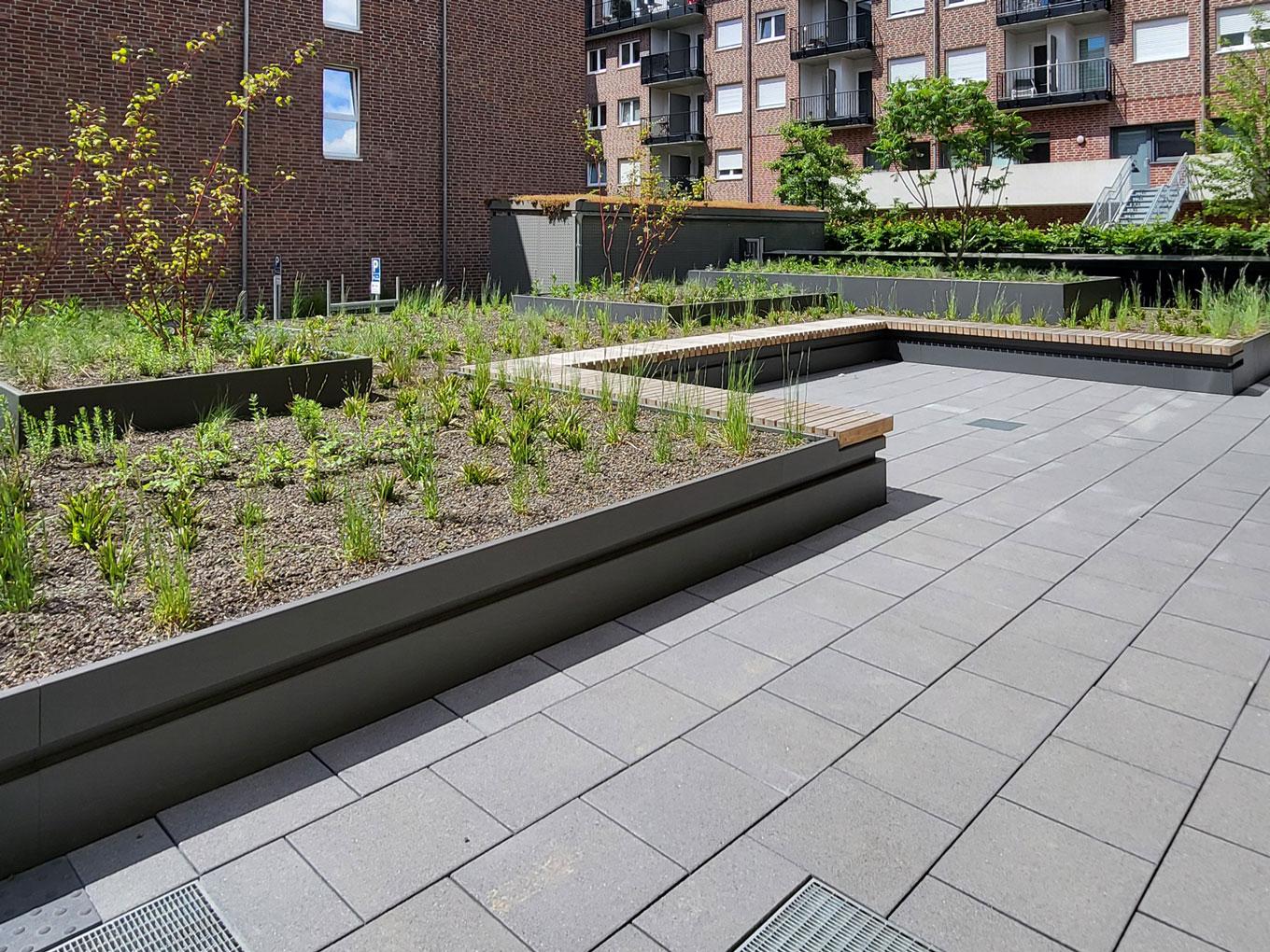 Referenz: ZDD, Düsseldorf, Shape Hochbeete