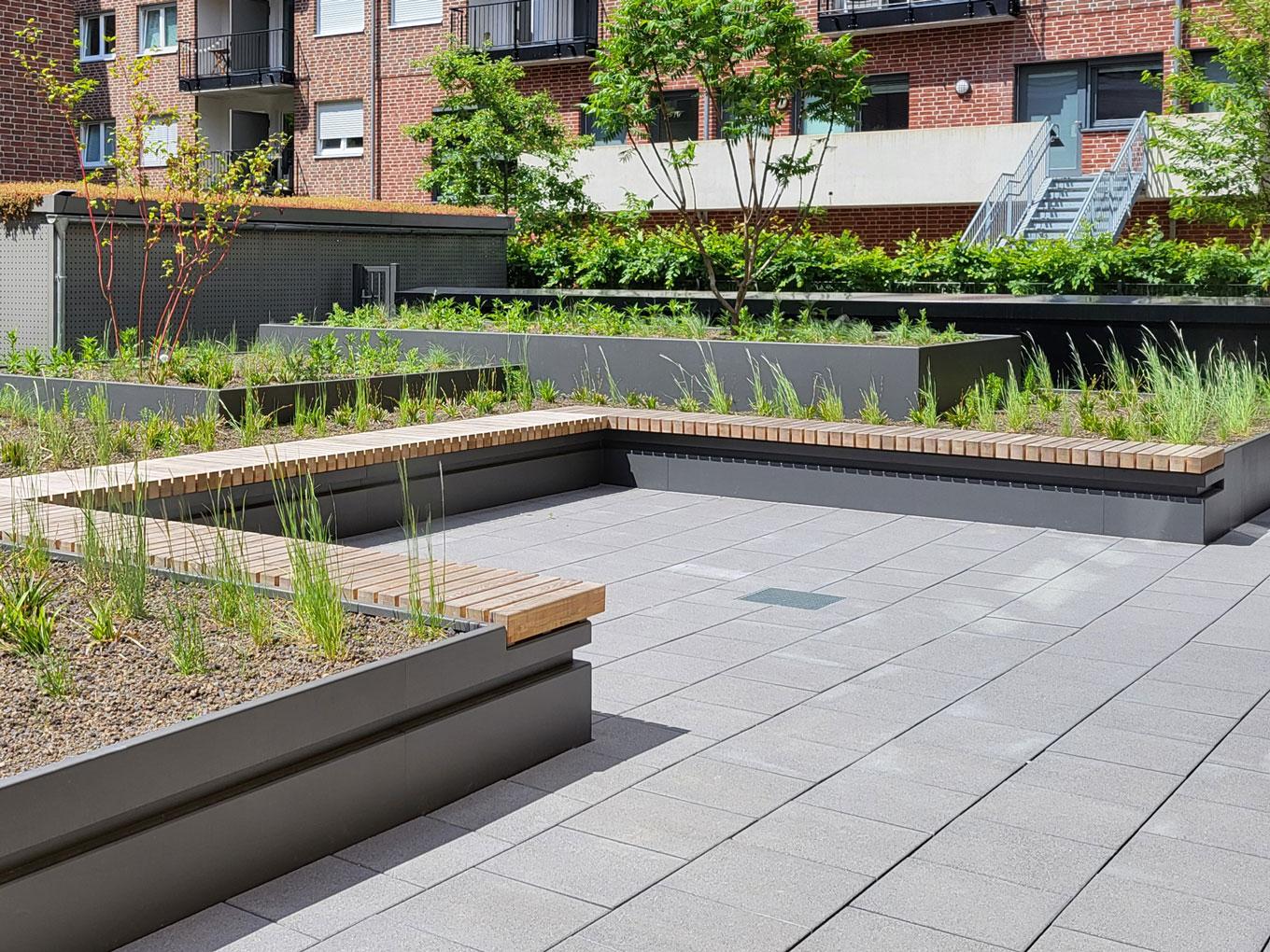 Referenz: ZDD, Düsseldorf, Shape Hochbeete